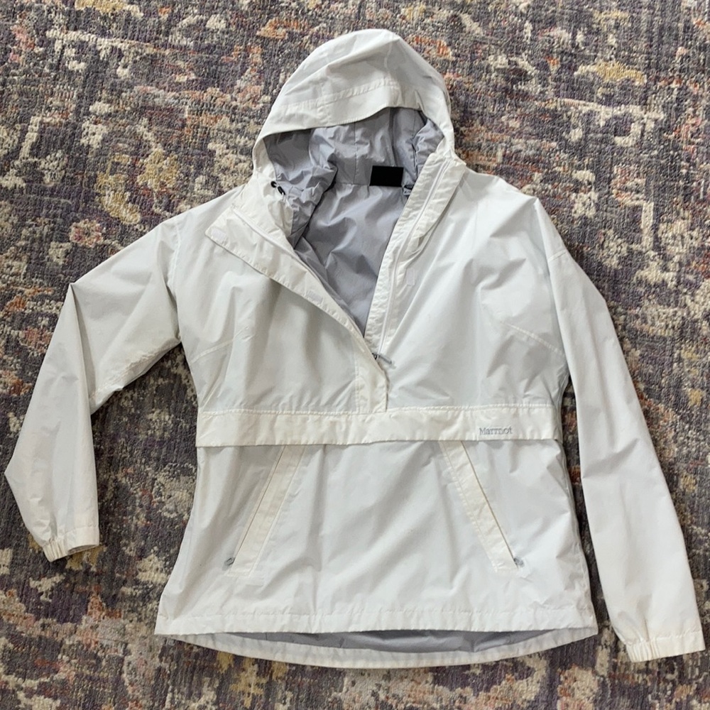 White Marmot Anorak Pullover